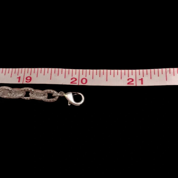 Jones New York Costume Silver Necklace with Crystal Gems - Picture 2 of 7